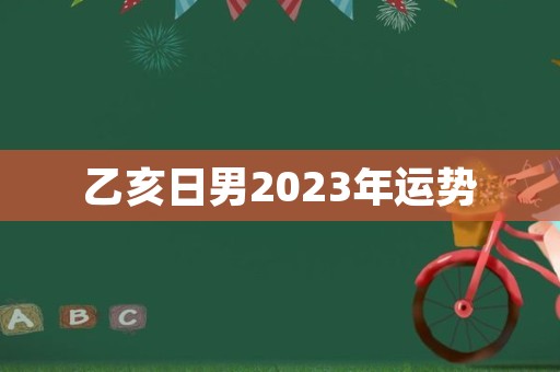 乙亥日男2023年运势