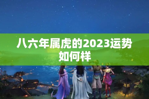 八六年属虎的2023运势如何样