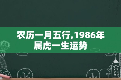 农历一月五行,1986年属虎一生运势