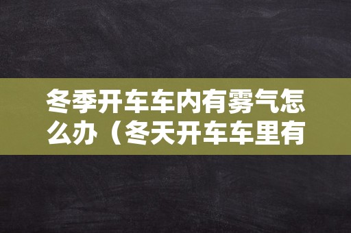 冬季开车车内有雾气怎么办（冬天开车车里有雾气怎么办）