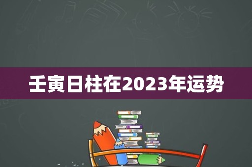 壬寅日柱在2023年运势