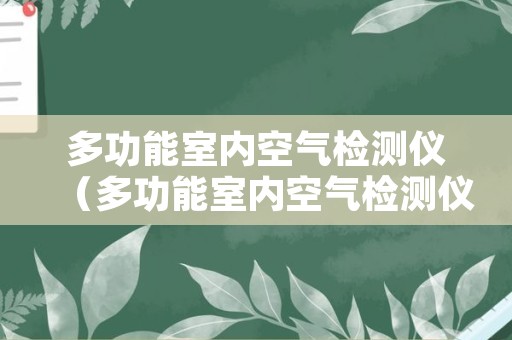 多功能室内空气检测仪（多功能室内空气检测仪价格）