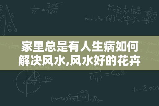 家里总是有人生病如何解决风水,风水好的花卉植物