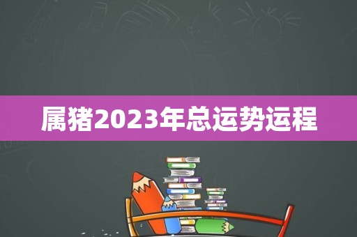 属猪2023年总运势运程