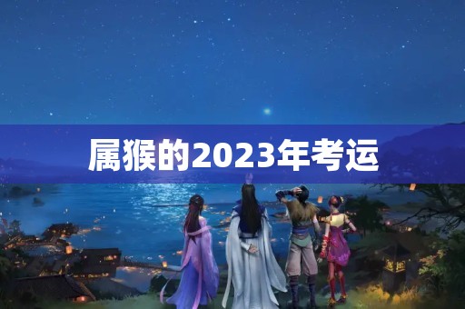 属猴的2023年考运