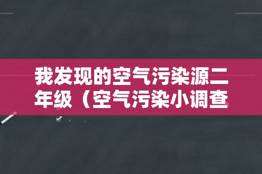 我发现的空气污染源二年级（空气污染小调查我发现的污染源二年级）