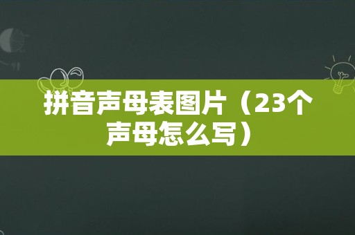 拼音声母表图片（23个声母怎么写）