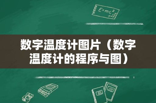 数字温度计图片（数字温度计的程序与图）