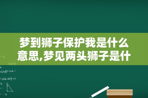 梦到狮子保护我是什么意思,梦见两头狮子是什么预兆周公解梦