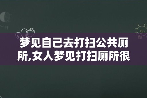 梦见自己去打扫公共厕所,女人梦见打扫厕所很脏