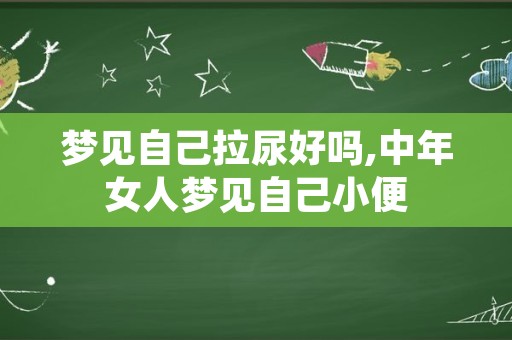 梦见自己拉尿好吗,中年女人梦见自己小便