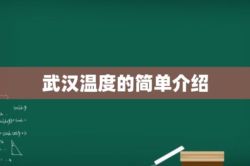 武汉温度的简单介绍