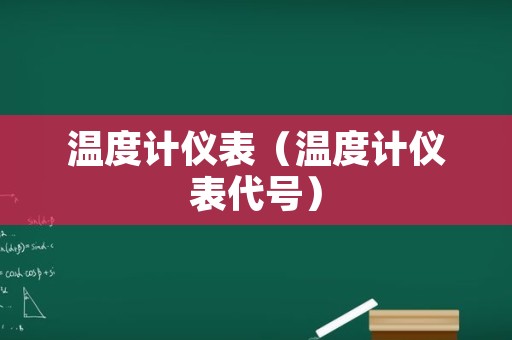 温度计仪表（温度计仪表代号）