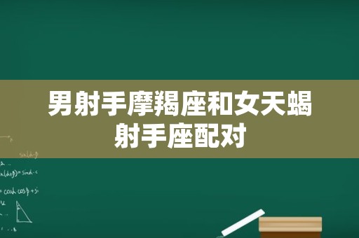 男射手摩羯座和女天蝎射手座配对