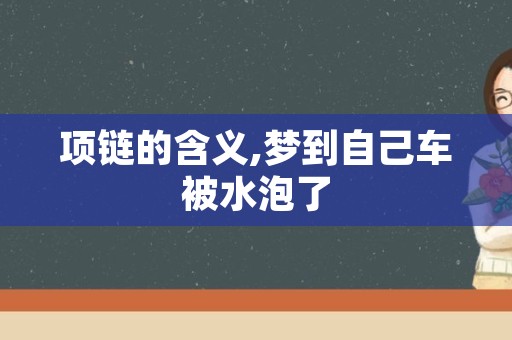 项链的含义,梦到自己车被水泡了