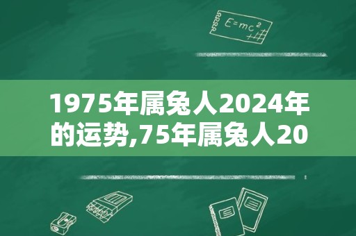 1975年属兔人2024年的运势,75年属兔人2024年运势及运程