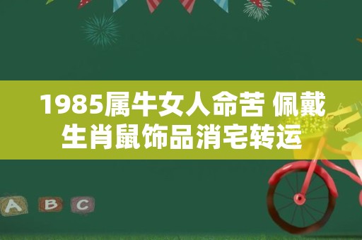 1985属牛女人命苦 佩戴生肖鼠饰品消宅转运