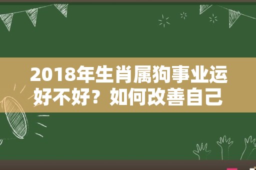 2018年生肖属狗事业运好不好？如何改善自己运气？