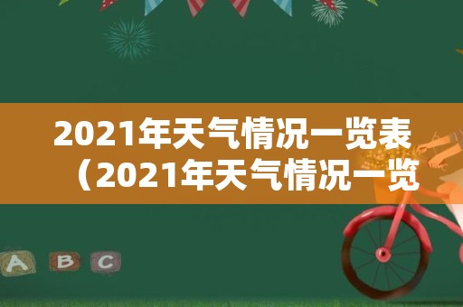 2021年天气情况一览表（2021年天气情况一览表南京）