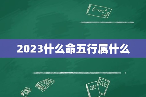 2023什么命五行属什么