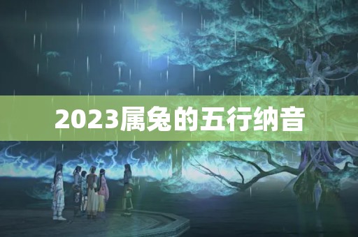 2023属兔的五行纳音