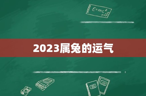 2023属兔的运气