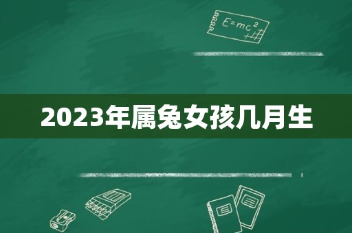 2023年属兔女孩几月生