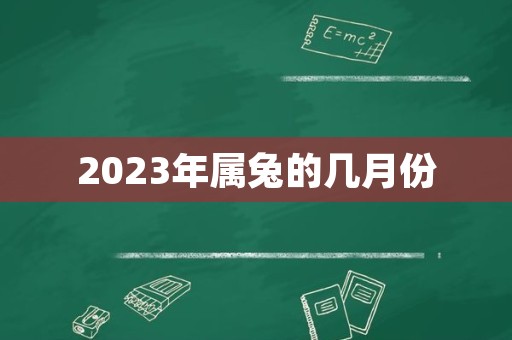 2023年属兔的几月份