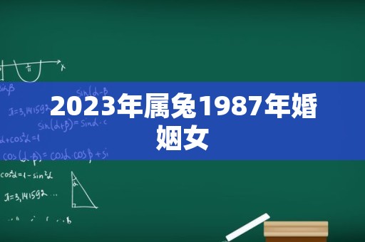 2023年属兔1987年婚姻女