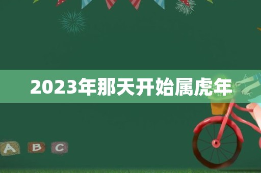 2023年那天开始属虎年