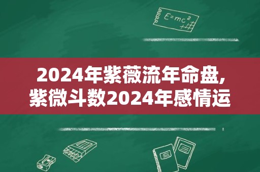 2024年紫薇流年命盘,紫微斗数2024年感情运势