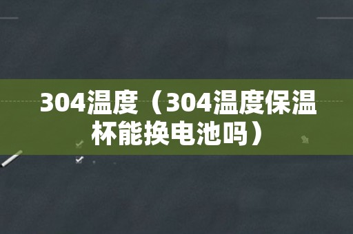 304温度（304温度保温杯能换电池吗）