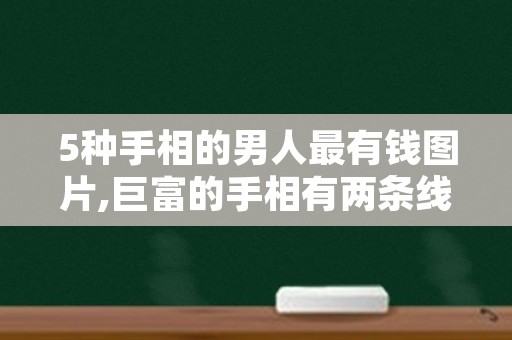 5种手相的男人最有钱图片,巨富的手相有两条线