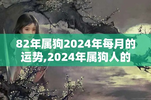 82年属狗2024年每月的运势,2024年属狗人的全年运势详解